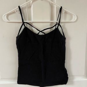 Black tank top